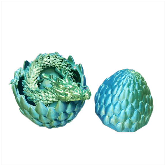 3D Printed Dragon 3D Dragon Eggs with Dragon Inside, Funny 3D Printed Dragon Egg for Easter Eggs, Creative Easter Basket Stuffers and Gifts for Friends