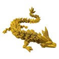 thumbnail image 1 of 3D Printed Dragon Action Figures with Moving Joints, 3D Printed Crystal Dragon Toys Animal Figurines Home Decor for Birthday, (A-Flame Orrange, 11in), 1 of 2