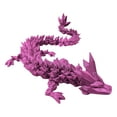 thumbnail image 1 of 3D Printed Dragon Action Figures with Moving Joints, 3D Printed Crystal Dragon Toys Animal Figurines Home Decor for Birthday, (A-Flame Orrange, 11in), 1 of 2