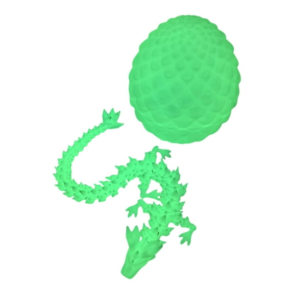 3D Printed Dragon Egg Decorative Toys, Movable Printed Animal Surprise Egg, Creative Craft Ornaments, Unique Home Office Desk Decor