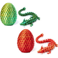 3D Printed Dragon Egg, Easter Eggs Hunt Prefilled with 12in Dragon