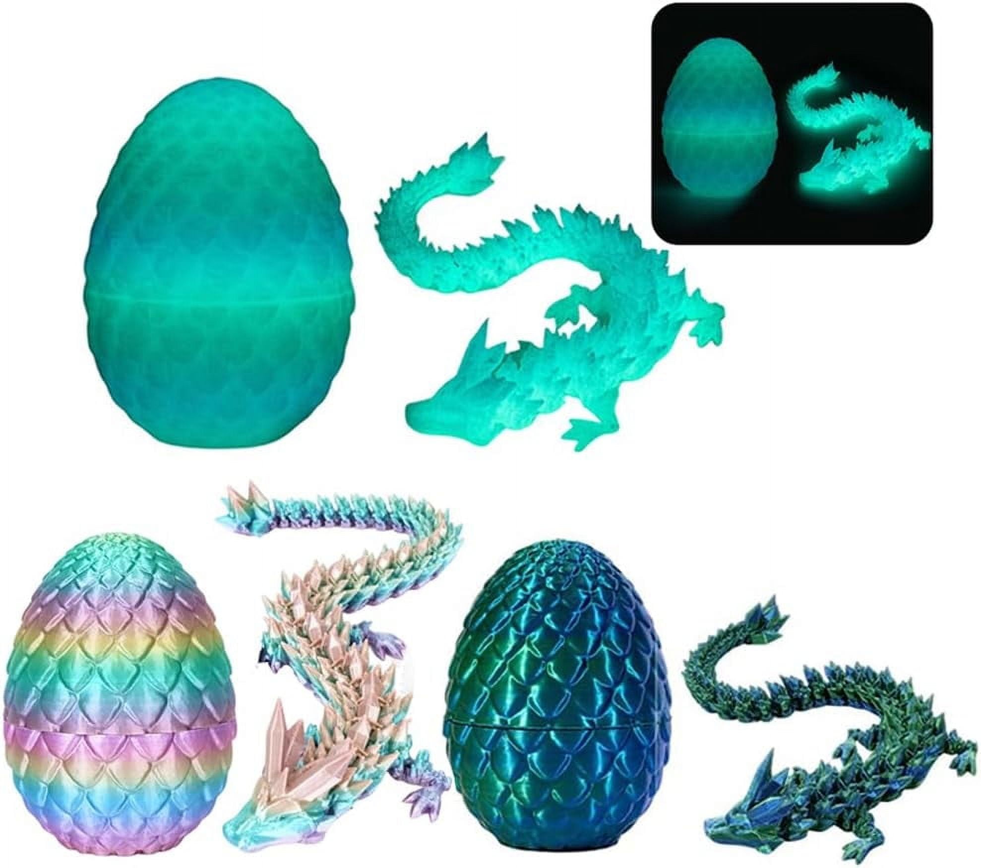 3D Printed Dragon Egg, Mystery Crystal Dragon Egg Fidget Toys Surprise ...