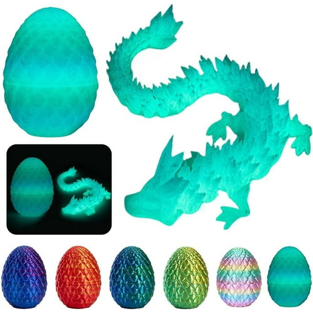 3D Printed Dragon Egg, Mystery Crystal Dragon Egg Fidget Toys Surprise ...