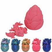 3D Printed Dragon Egg, Mystery Crystal Dragon Egg Fidget Toys Surprise, Easter Eggs Mythical Dragon Eggs with Dragon Inside, Full Articulated Dragon Crystal Dragon in Egg