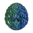 thumbnail image 1 of 3D Printed Dragon Egg, Openable Novelty Decoration for Indoor Display Collection and Desk Ornament Use Blue, 1 of 3