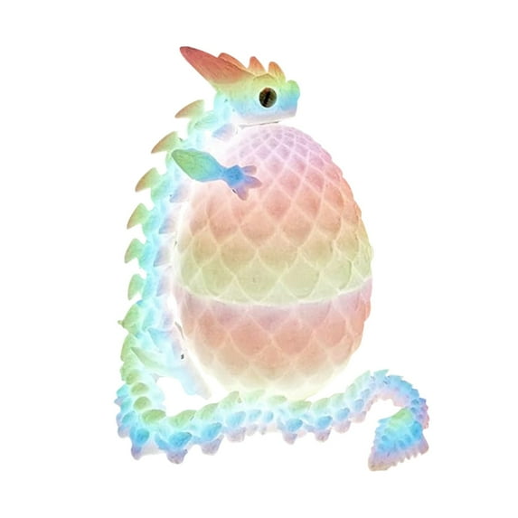 3D Printed Dragon Egg Toy With Articulated Dragon Figure, Joint Movable And Detachable Design For Custom Poses And Play, Creative Decorative Ornament And Special Gift For Teens