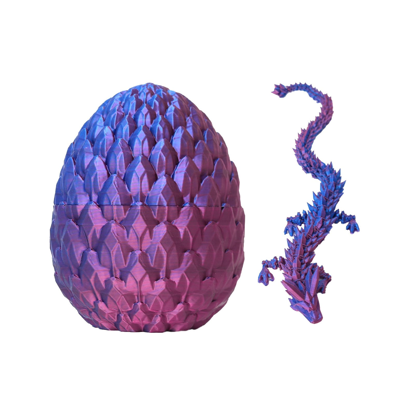 3D Printed Dragon Egg Toy Surprise Crystal Articulated Dragon with ...