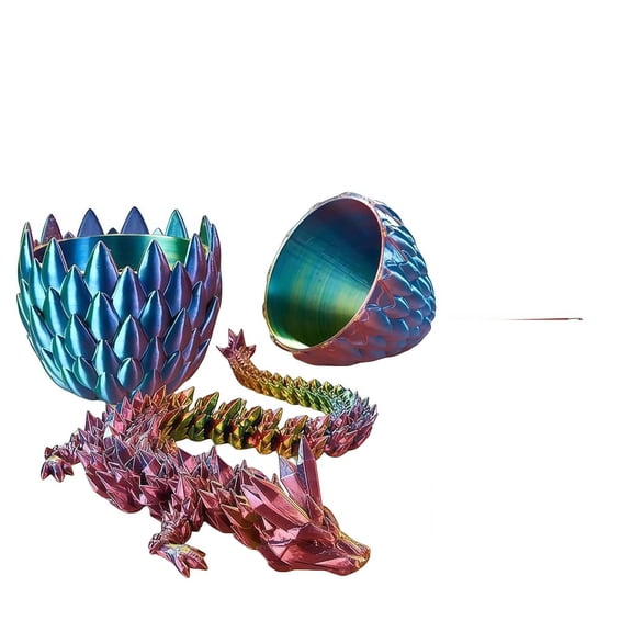 3D Printed Dragon Eggs Fidget ,Mystery Crystal Egg for Easter Basket Stuffers, & Decor Essentials & Collectors