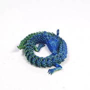 3D Printed Dragon Eggs with Flexible Dragon Inside, 12 Pack Mystery Crystal Dragon Figures for Desk Decor