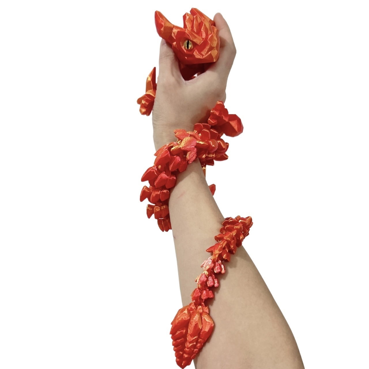 3D Printed Dragon Fidget Flexible Joints, Executive Desk Home Office Decor Gifts
