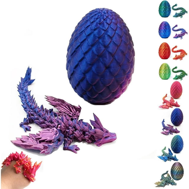 3D Printed Dragon-Flying Articulated Dragon|3D Printed Dragon Eggs with ...