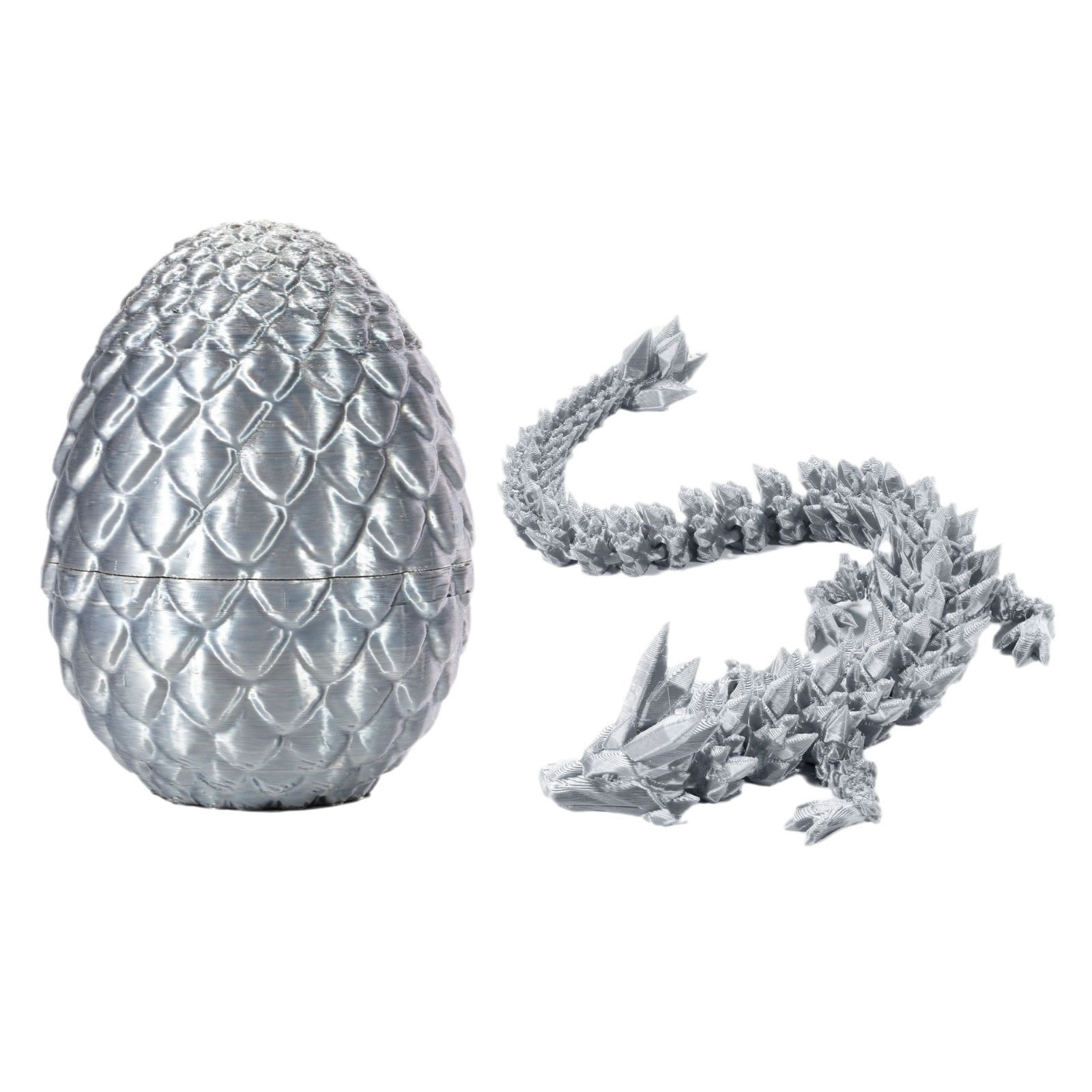 3D Printed Dragon In Egg Articulated Dragon Dragon With Dragon Egg Home ...