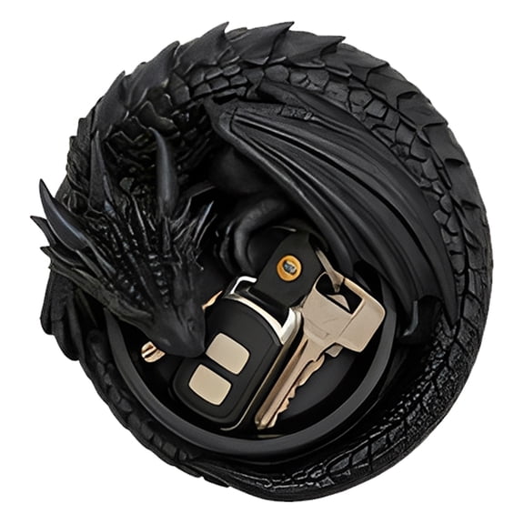 3D Printed Dragon Key Holder Wall Mount With Detachable Keychain Gothic Home Decor For Men Women Gaming Enthusiasts D&D Collector Display