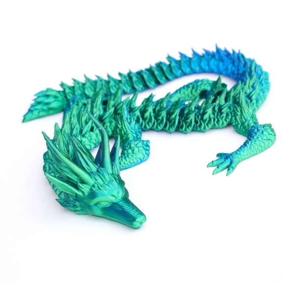 3D Printed Dragon Model,Articulated Models,Flexible Joint Animal Figurines, 3D Printing Stuff Cheap,Stress Relief, Fidget restlessness, ADHD Toys, Surprise Fantasy Gifts