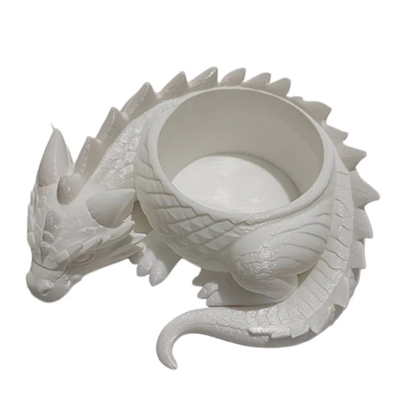 3D Printed Dragon Shaped Plant Pot Growing Pots Funny Succulent Planter Plastic Handmade Flower Container For Yard Garden