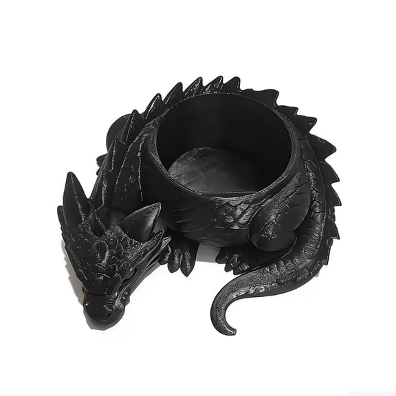 3D Printed Dragon Shaped Plant Pot Growing Pots Funny Succulent Planter Plastic Handmade Flower Container For Yard Garden