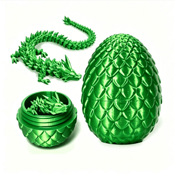 3D Printed Dragon Statue, 1 Count Colorful Gradient Design Dragon Egg Ornament, Stuffing Easter Eggs, Creative Desktop Decoration for Home Office, Home Decor Supplies, Collectible Figurines