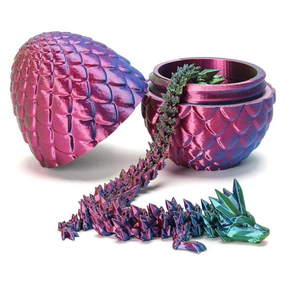 3D Printed Dragon With Surprise Egg, Dinosaur Eggs Fidget Birthdays, Halloween Christmas Decorations Gifts Indoor Outdoor Small Sculpture,Decorative Item