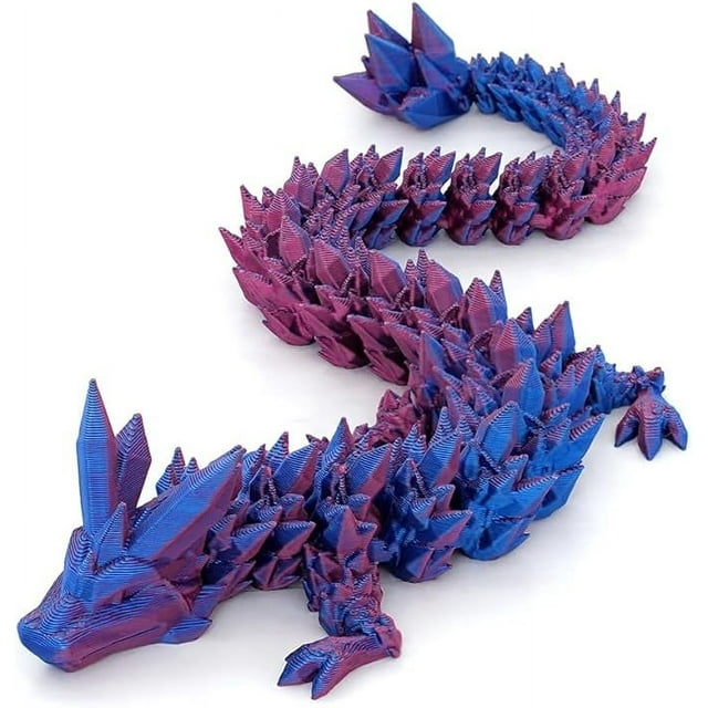 3D Printed Dragon in Egg, Articulated Crystal Dragon Egg Surprise Fidget Toy, Home Office