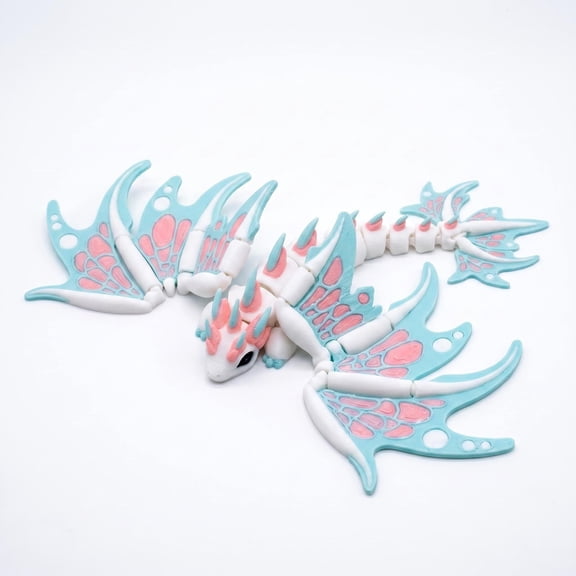 3D Printed Dragon with Movable Wings desktop decoration