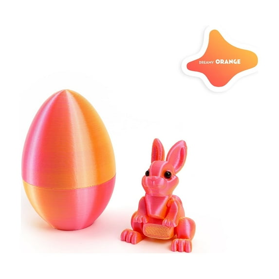 3D Printed Easter Bunny Egg Set, Articulated Bunny Inside Eggs, Flexible 3D Printing Rabbit Egg Figurines, Novelty Easter Surprise Décor, Collectible Spring Ornament, Creative Easter Gift Ideas