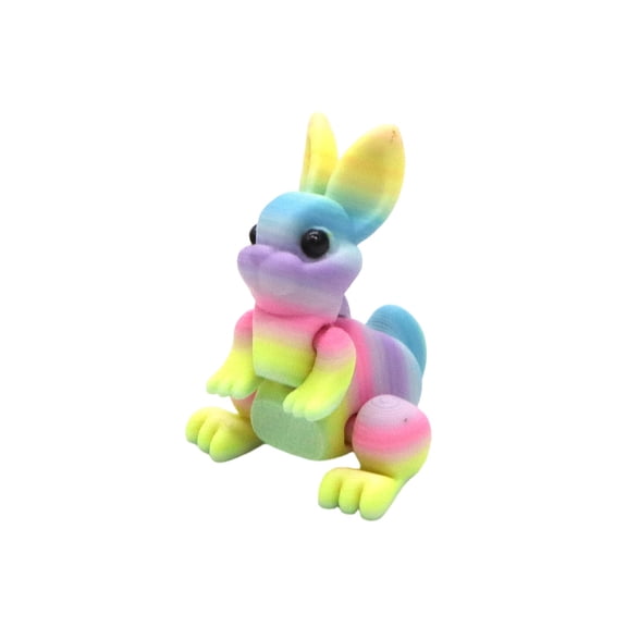3D Printed Easter Bunny Toys, 3D Printed Easter Bunny Figurine, 3D Printing Easter Rabbit Gift Ideas Family Fun Easter Surprise