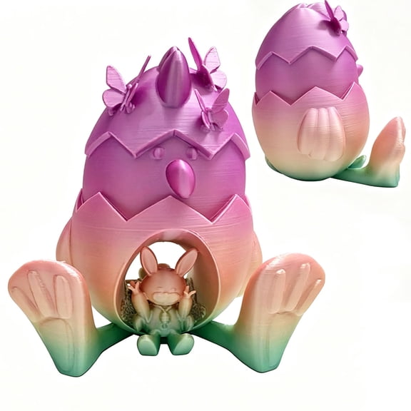 3D Printed Easter Chicks & Rabbits Decorative Figurines Spring Tabletop Decor for Home Shelves