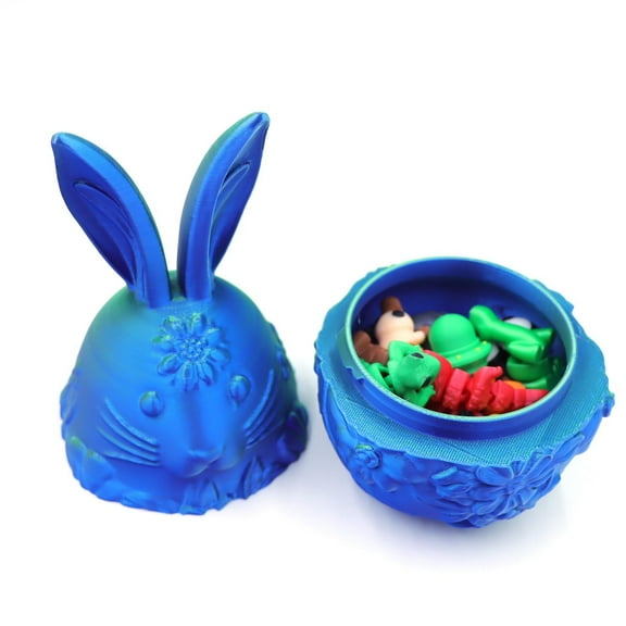 3D Printed Easter Egg Storage Box For Desk Decor, Simulation Animal Twist Egg Ornament For Shelf, Novelty Plastic Easter Decoration For Office