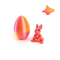 3D Printed Easter Eggs with Bunny Inside,Bunny Egg,Easter Basket Stuffers,Easter Gifts Home Executive Desk Decor,Easter Surprise Rabbit Eggs