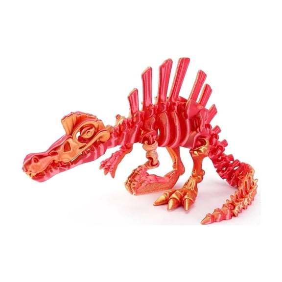 3D Printed Echinosaurus Dinosaur Movable Skeleton Dragons Figurine Ankylosaurus Funny Office Decor  Gifts