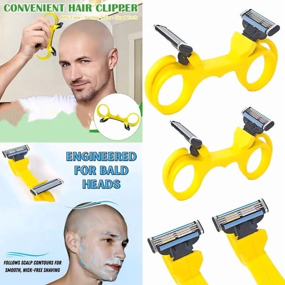 3D Printed Ergonomic Manual Shaver for Men, Lightweight Travel Razor Compatible with Standard Blades