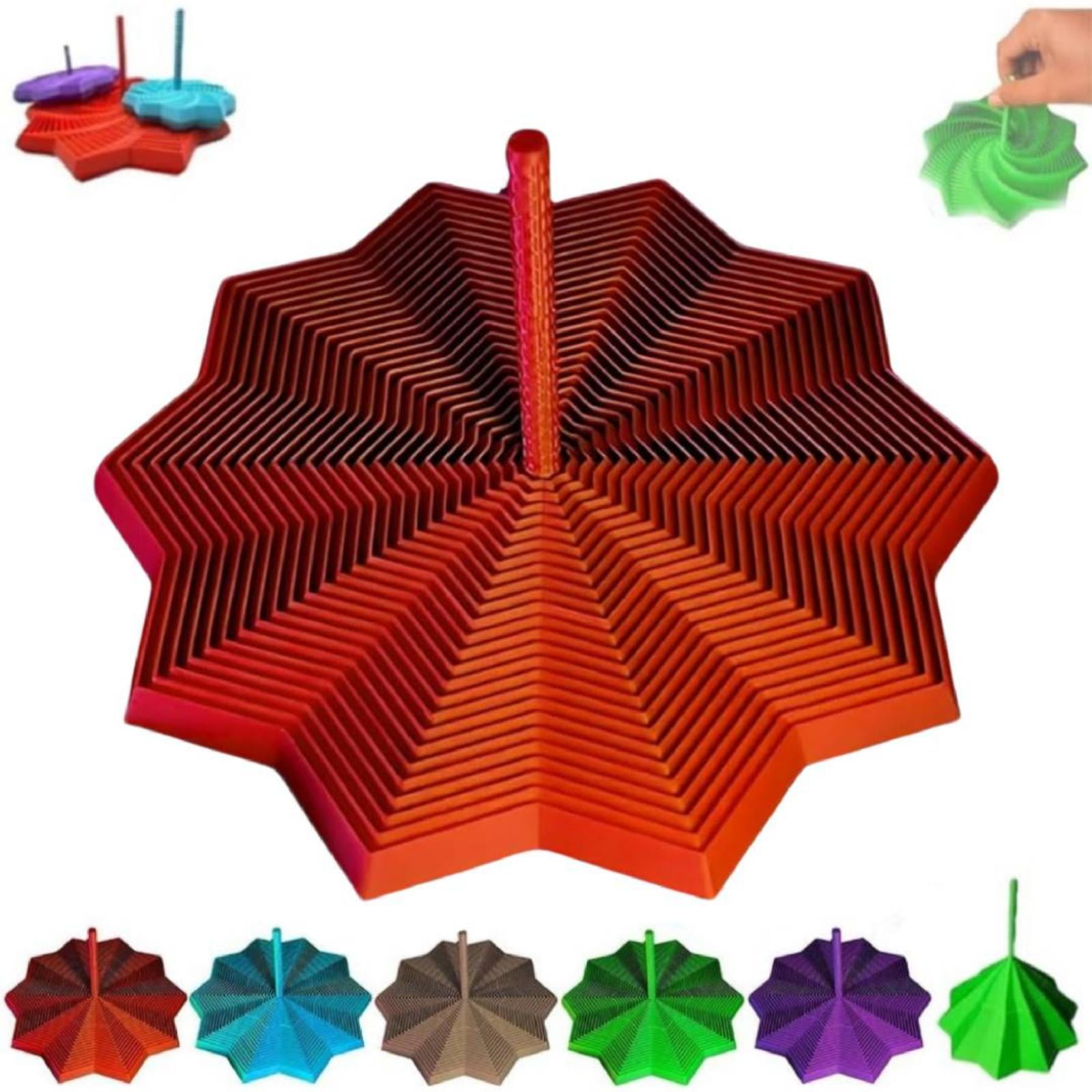 3D Printed Expanded Sensory Fidget Star, Fractal Fidget Hexagon with