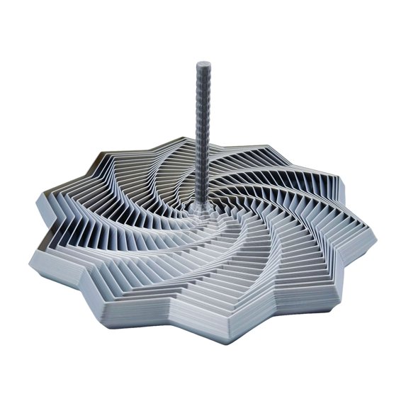 3D Fidget Toys Expanded Sensory Fidget Star, Antistress Fidget Spielzeug, Star Shaped Spiral Fractal Fidget Toys with Handles FüR Kids Adults Angst Stresslinderung (#06, 11.7CM