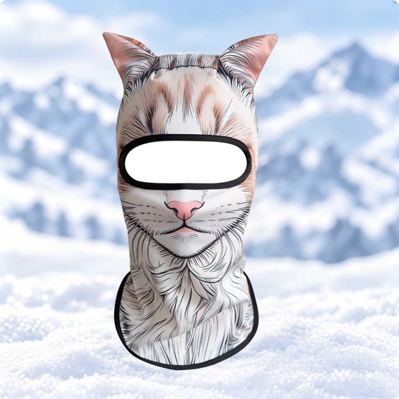 3D Printed Face Cool Pattern Full Breathable Wind Sun Headwear For Motorcycle Cycling Ski Outdoor Sports