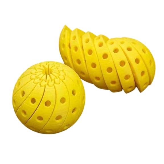 3D Printed Fidget Ball, Twist and Turn Sensory Desk Spinner & Puzzle Toys for Stress Relief, Portable Handheld Focus Ball for Adults