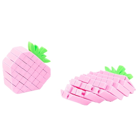 3D Printed Fidget Fruit, Flexible Desk Fidget Worm That Makes Sound, Stress Relief Sensory Fidget for Adults, Cool Office Anxiety Gadget