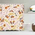 thumbnail image 1 of 3D Printed Flower Leaves Shower Curtains Waterproof Polyester Fabric Curtains fo, 1 of 5