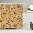 thumbnail image 1 of 3D Printed Flower Leaves Shower Curtains Waterproof Polyester Fabric Curtains fo, 1 of 5