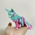 thumbnail image 1 of 3D Printed Fox Action Figure Fine-Tailed Multi-Jointed Movable Desktop Display, 1 of 4