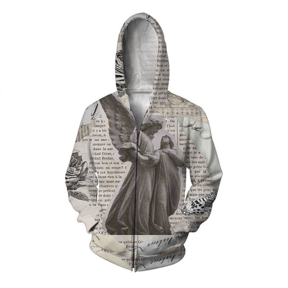 Cutiefox Unisex 3D Print Hoodie - Soft Fleece Pullover With All-Over Digital Design