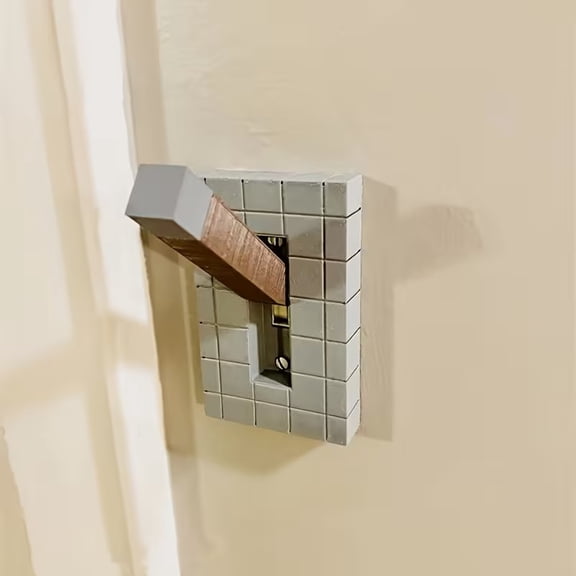 3D Printed Game Room Decorative Flip Handle Light Switch Cover - Unique Toggle Switch Plate for Gamers