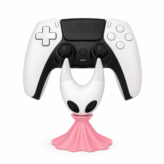 3D Printed Gaming Controller Holder Stand for PS5 Xbox PS4, Desktop Mount, Phone Holder, Gaming Accessories (Pink)