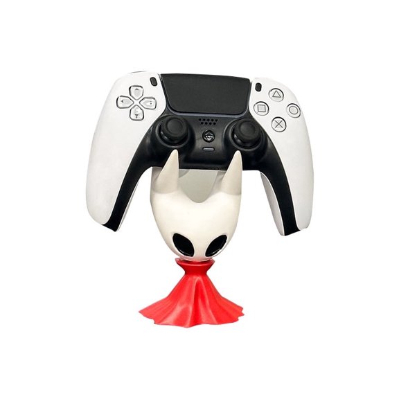 3D Printed Gaming Controller Holder Stand for PS5 Xbox PS4, Desktop Mount, Phone Holder, Gaming Accessories (Red)