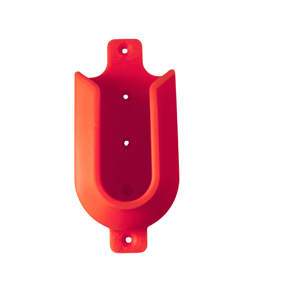 3D Printed Garden Hose Nozzle Holder – Wall Mount Spray Gun Holster – Durable PLA Bracket for Easy Access Color: Red