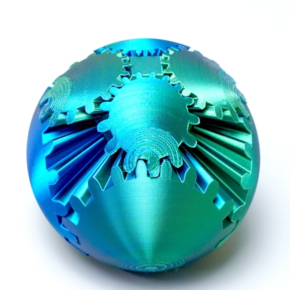 3D Printed Gear ball,Flexible Joint Animal lacertid Figurines,Realistic Eyes, Home Office Decor,Fidget Toy for Adults Teens Boy Festival Gifts