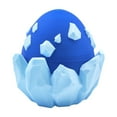 thumbnail image 1 of 3D Printed Glacier Dragon Egg Decor - Joint-Movable Design, Blue Color - For , Cute Desktop Ornament, Home Display, 1 of 7