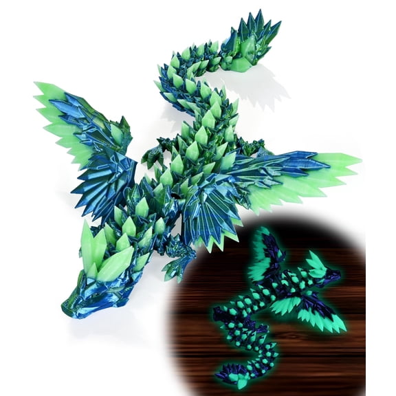 3D Printed Glow Dragon Wings Desk Decor Novelty Gift
