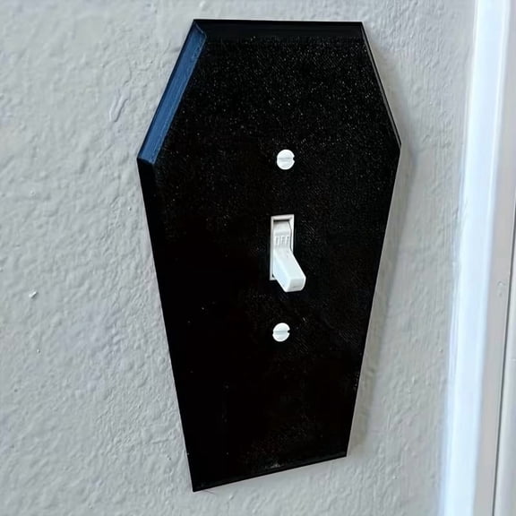 3D Printed Gothic Light Switch Cover - Unique Decorative Wall Plate for Halloween Home Decor & Gothic Themed Rooms