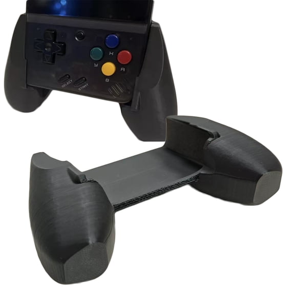 3D Printed Grip Handle for Miyoo Mini Plus Game Console - Ergonomic DIY Holding Handle Controller Full Button Access