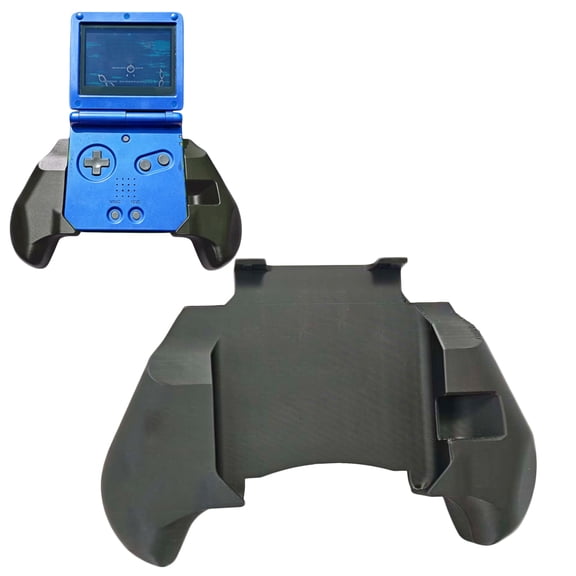 3D Printed Grip Stand Holder for Game Boy Advance SP, Protective Shell Case with Ergonomic Handle, Console Accessories